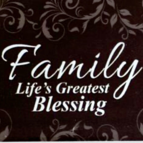 Family Life's Greatest Blessing Cute Loving Black and White Refrigerator Magnet - Picture 1 of 2